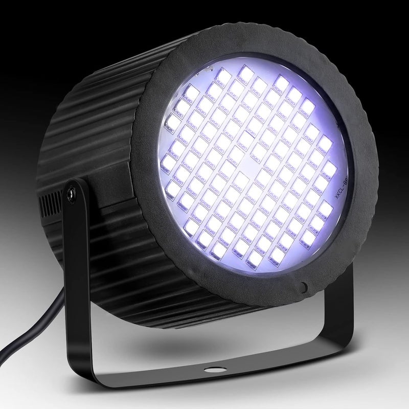 Funtery 4 Pcs Bright Halloween Strobe Light 88 LEDs Flash Party Lighting Sound and Speed Modes Flashing Stage Lights for Christmas Birthday Party Room Dance DJ Bar Karaoke Show Wedding(White) - Image 5